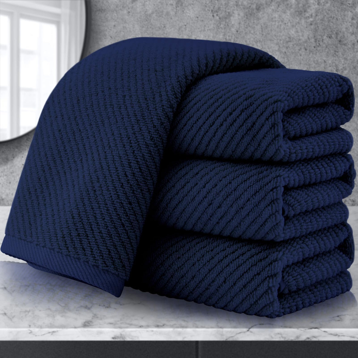 VOOVA & MOVAS Hand Towels for Barthroom, 18x28 in, Soft, Deep Turquoise