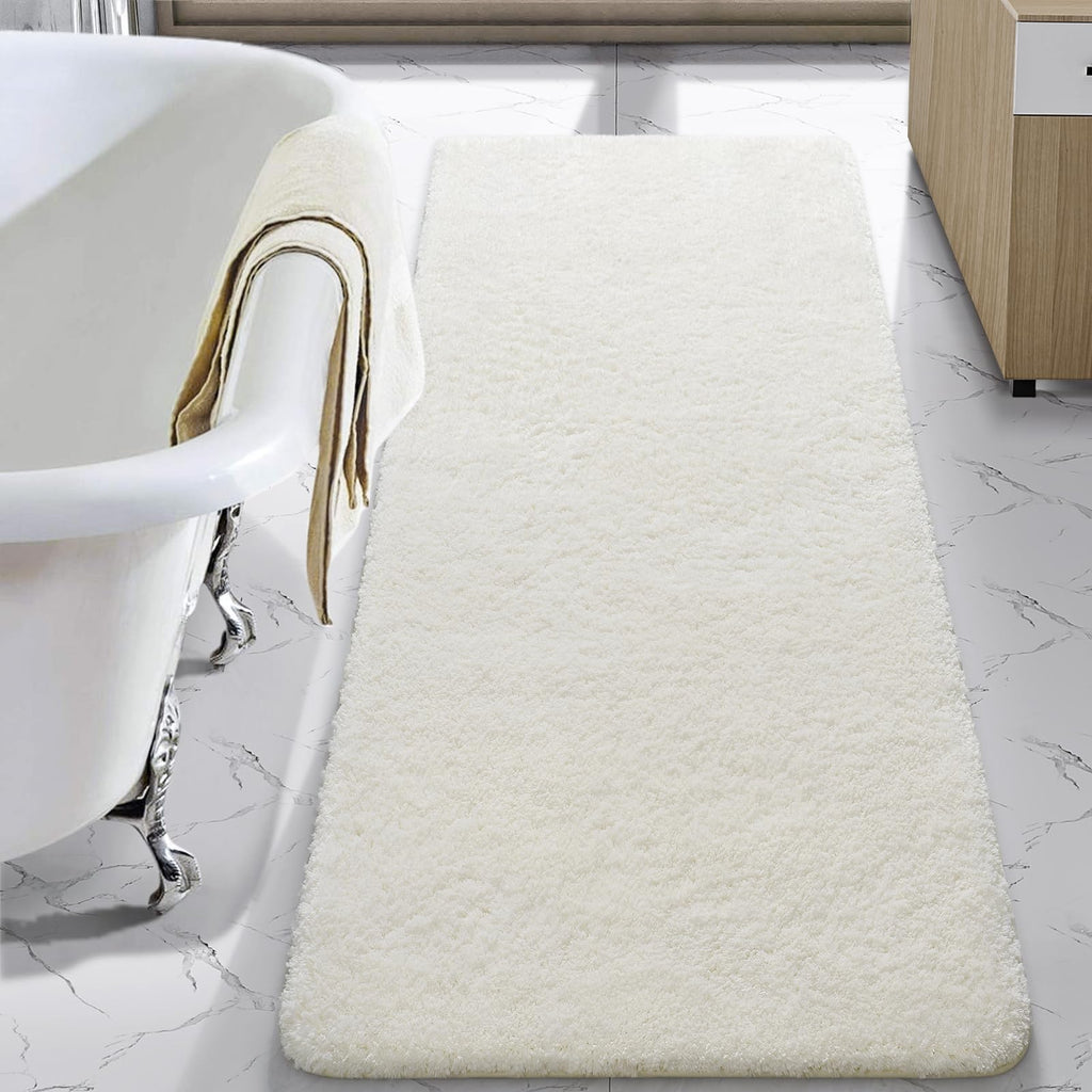 LOCHAS Bathroom Rug Runner 24x60 Inch, Bath Rugs Non Slip, Grey