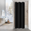 Sage Green Luxury Heavyweight Textured Fabric Shower Curtain Hotel,72x72