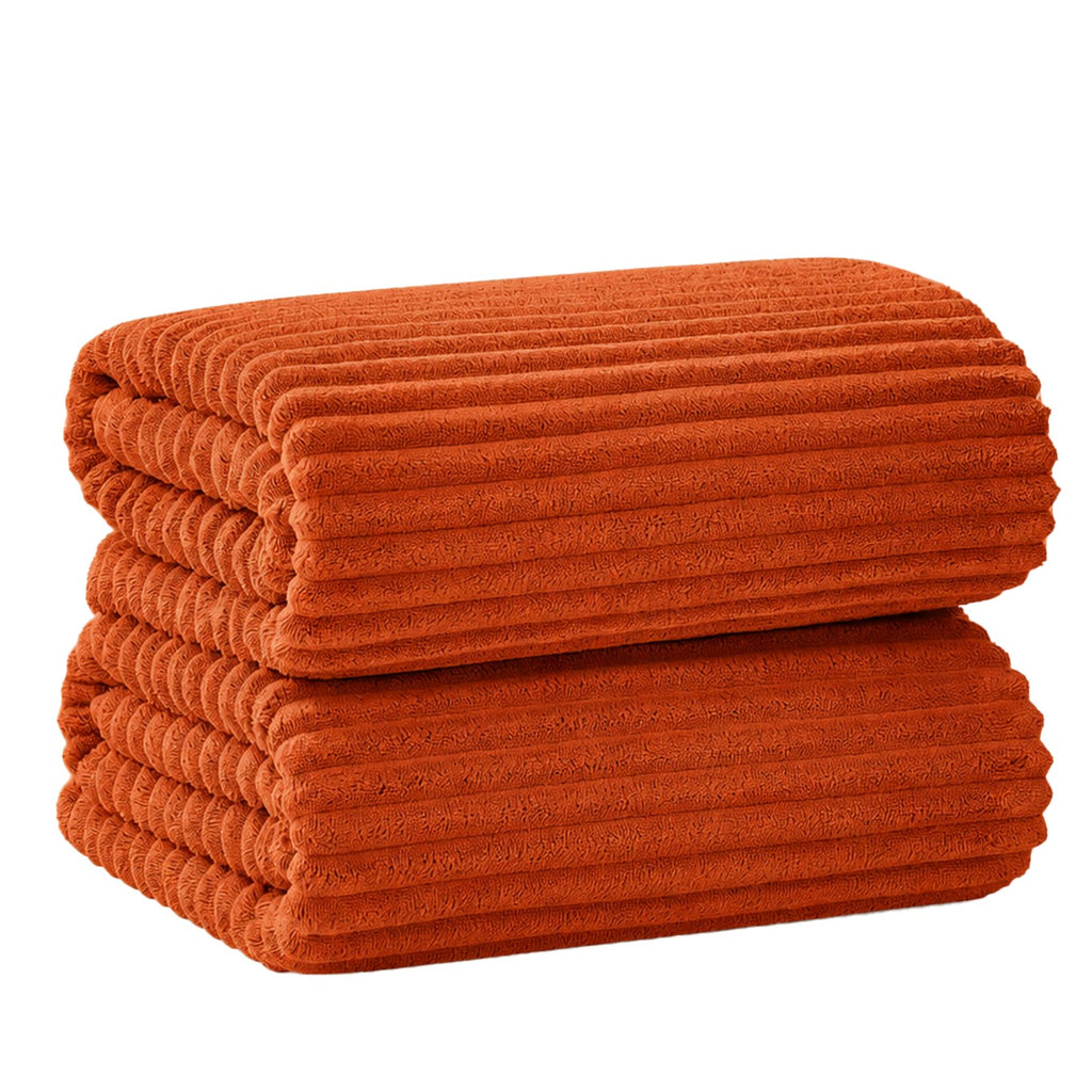 6 PC Bath Towel Set, 40"x80" Oversized Bath Sheets, Olive Green