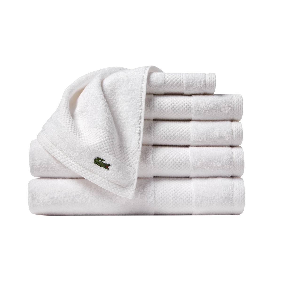 Lacoste Heritage 100% Supima Cotton Bath Towel 30" x 54", Celestial
