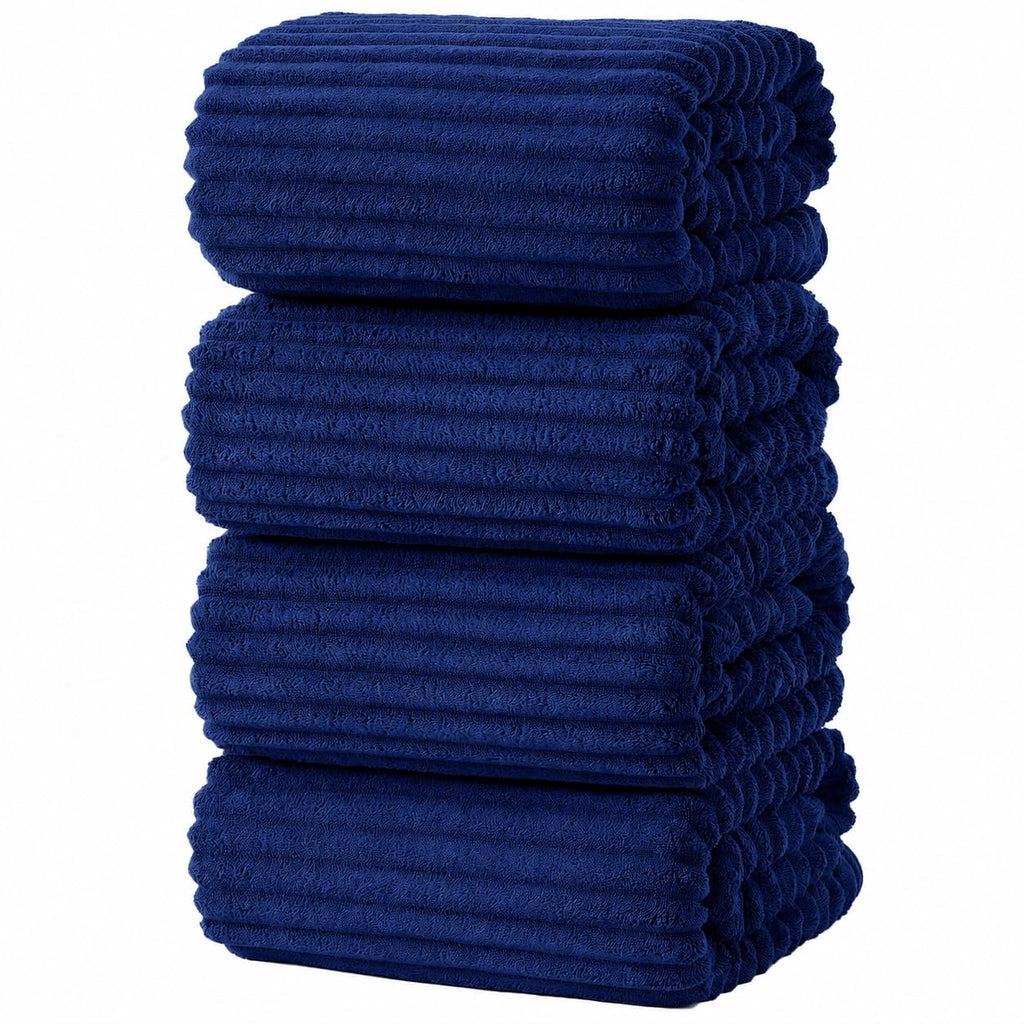 6 PC Bath Towel Set, 40"x80" Oversized Bath Sheets, Olive Green