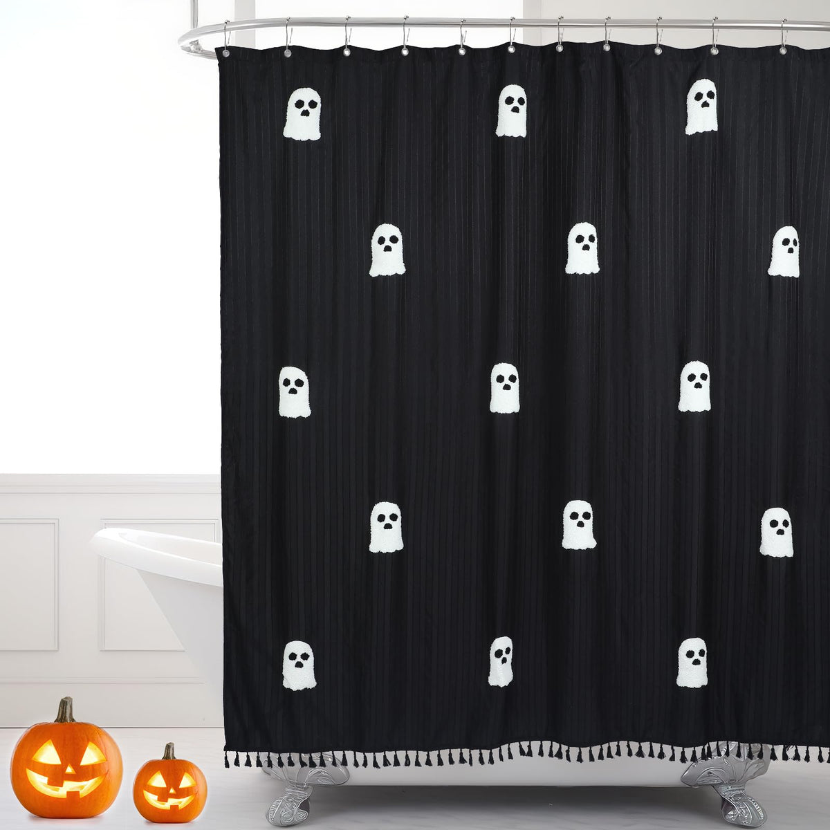 Mindsoft Fall Pumpkin Shower Curtain Bathroom Decor