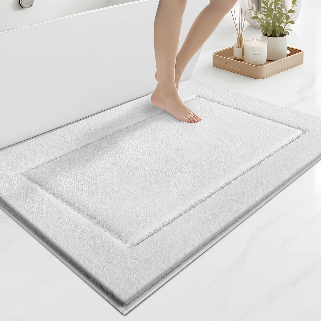 anllugs Bathroom Rugs, Non-Slip Bath Runner Rugs, 30" x 84", Beige