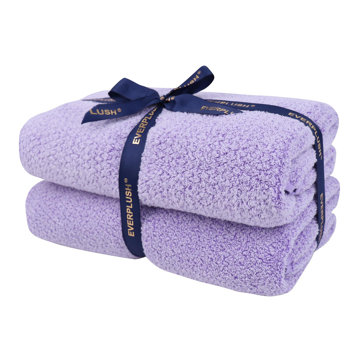 Everplush Diamond Jacquard 6 Pieces Bath Towel Set, Luxury Super Soft Oversized everplush Towels, Highly Absorbent Diamond Jacquard Quick Dry Bath Towel for Bathroom Grey Towel Set