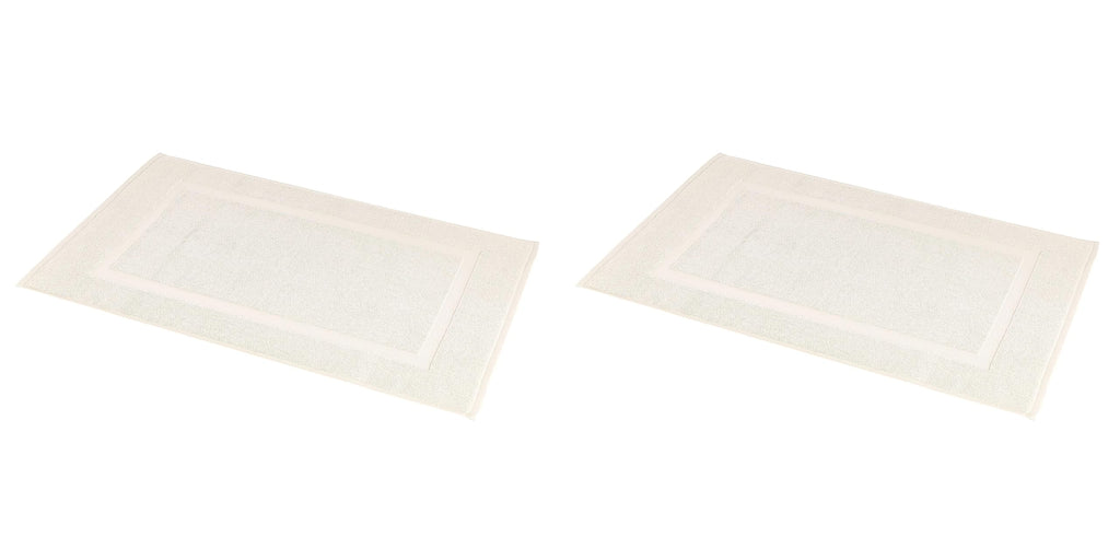 Amazon Basics Banded Bathroom Bath Rug Mat, Machine Washable, 100% Cotton, 31" x 20", Powder Gray