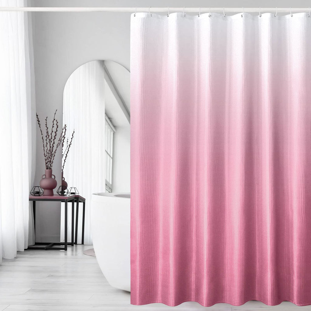 Gibelle Black Cloth-Textured Shower Curtain, Hotel Style, 72x72