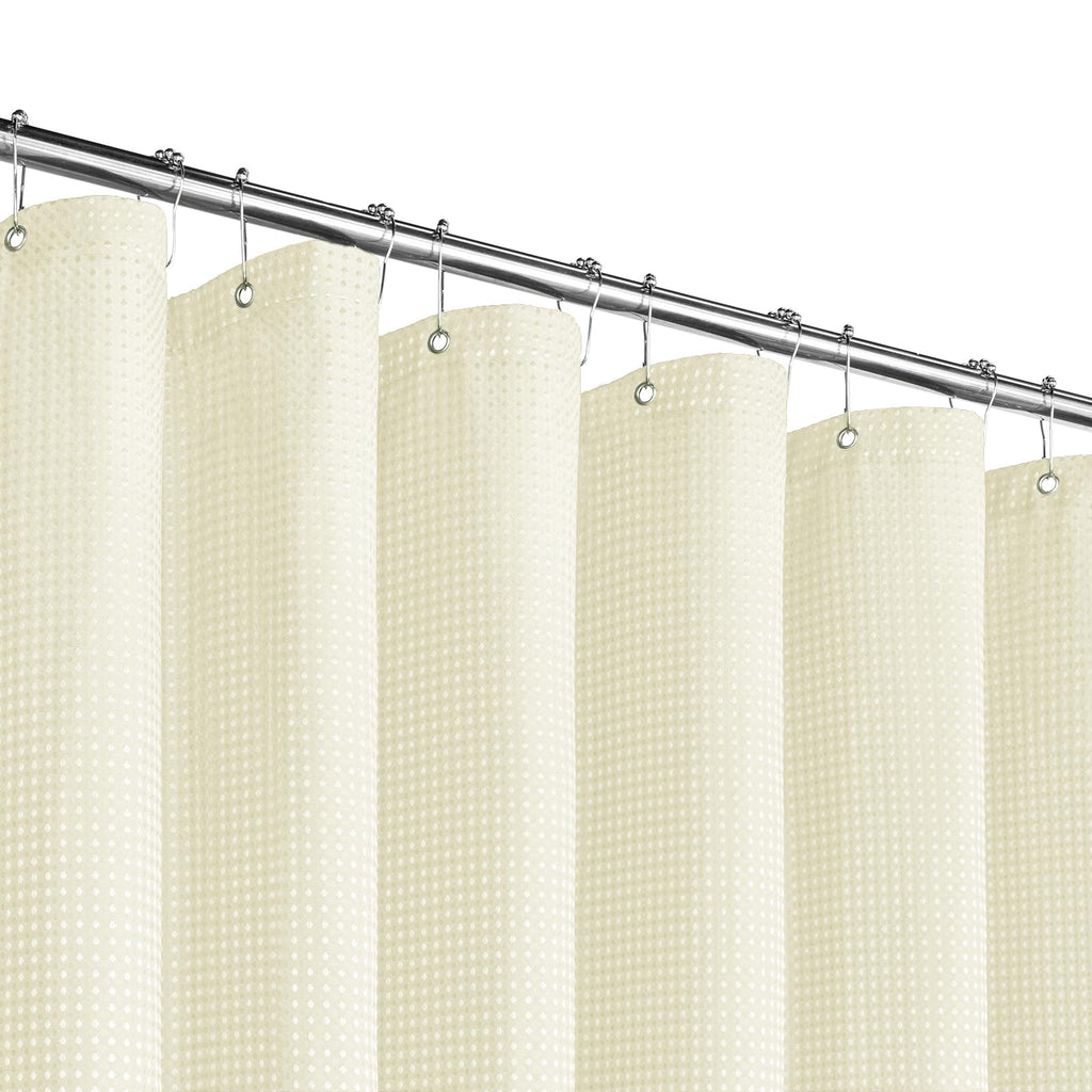 Gibelle Black Cloth-Textured Shower Curtain, Hotel Style, 72x72