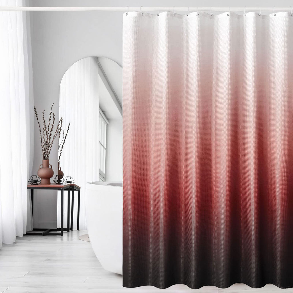 Gibelle Black Cloth-Textured Shower Curtain, Hotel Style, 72x72