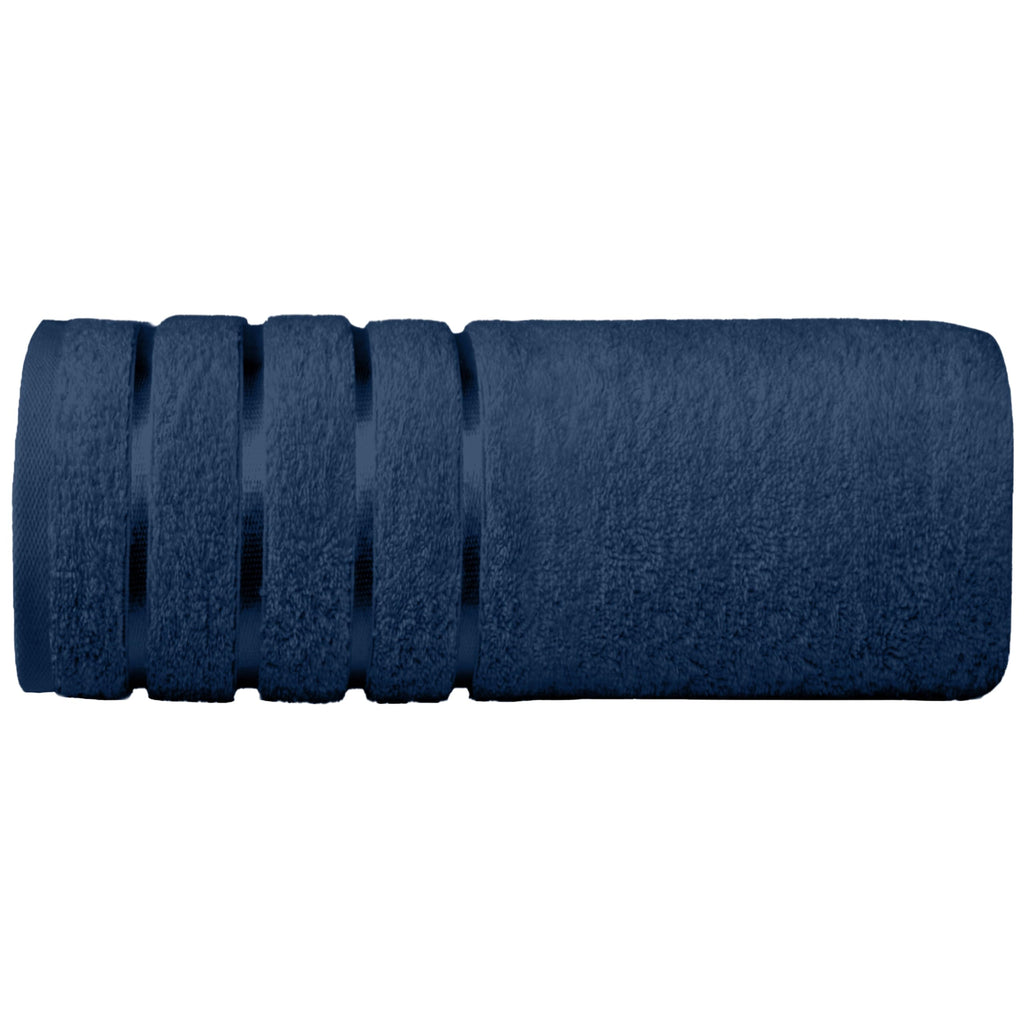 Elegant Comfort 4 Lines Viscose Stripe 6-Piece Premium Towel Set - 100% Turkish Cotton High Absorbent Luxury Bathroom Towels – Includes 2 Washcloths, 2 Hand Towels and 2 Bath Towels Set, Gold