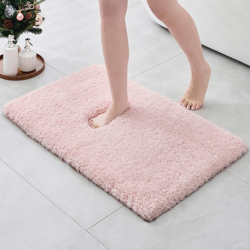 ILANGO Bathroom Rugs 24" × 17", Extra Soft Absorbent Microfiber Bath Rugs