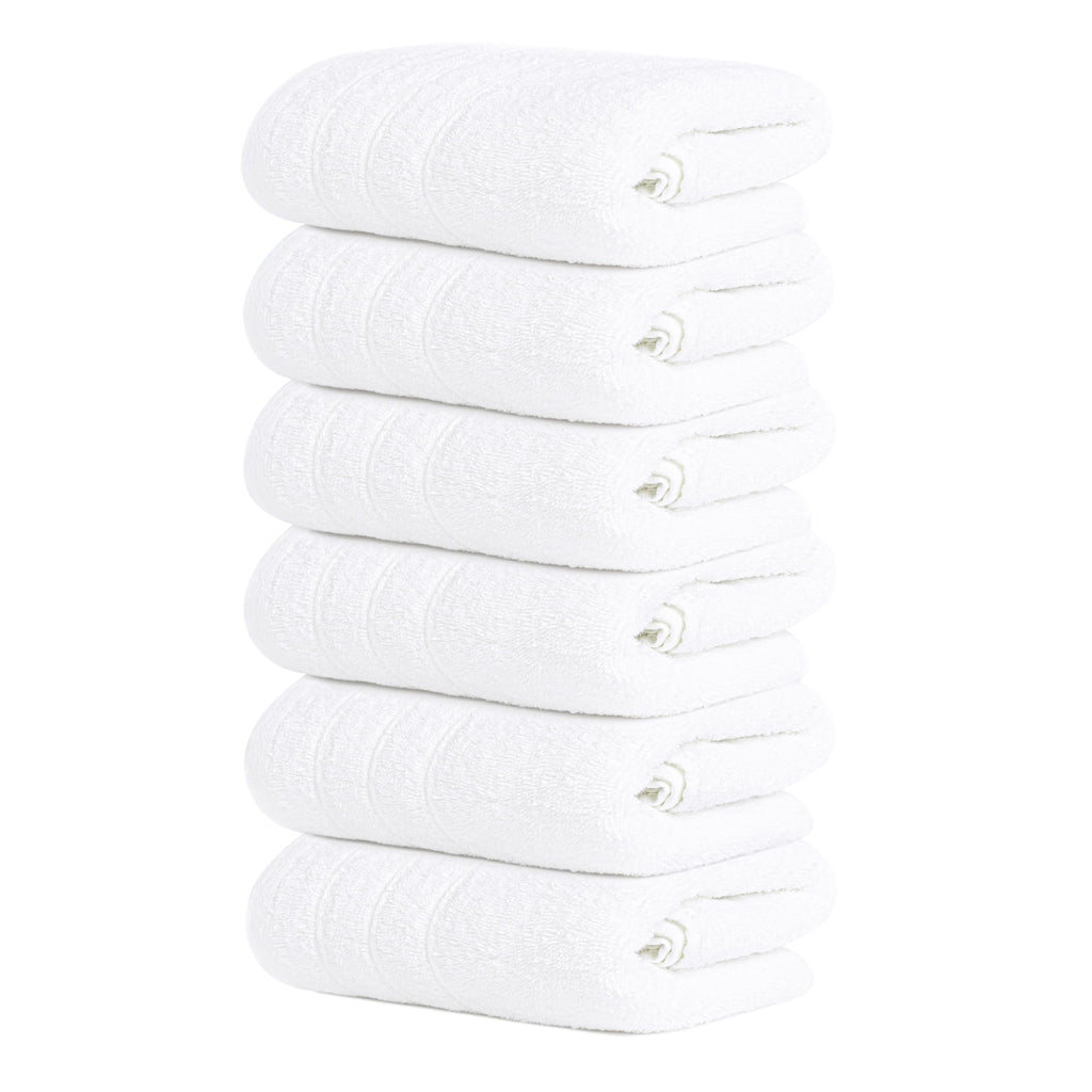 Tens Towels 6 Piece Hand Towels Set 16 x 28 Inches, Beige