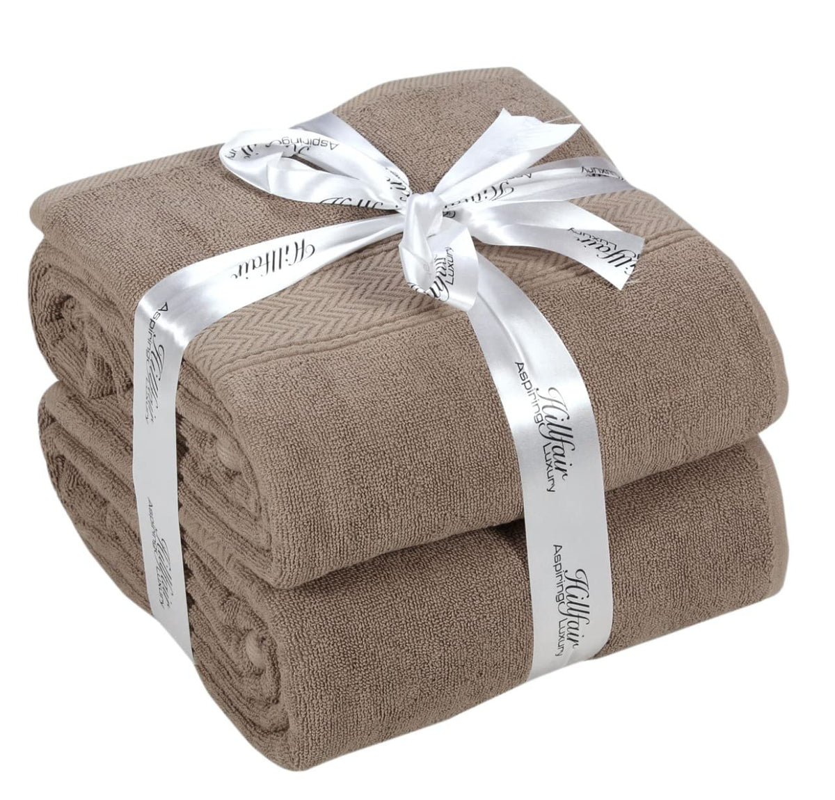HILLFAIR 100% Cotton 24 Piece Bath Towels Set for Bathroom - Ocean Blue