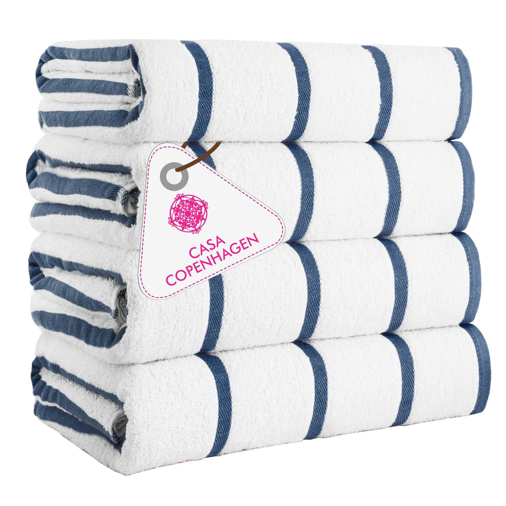 CASA COPENHAGEN 6pcs Bathroom Towel Gift Set, 600GSM, Dark Black