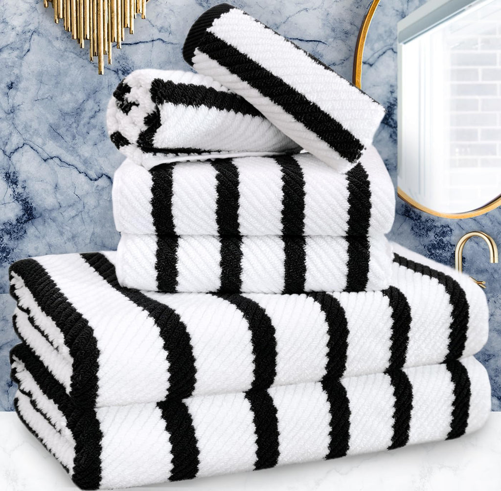 VOOVA & MOVAS Hand Towels for Barthroom, 18x28 in, Soft, Deep Turquoise