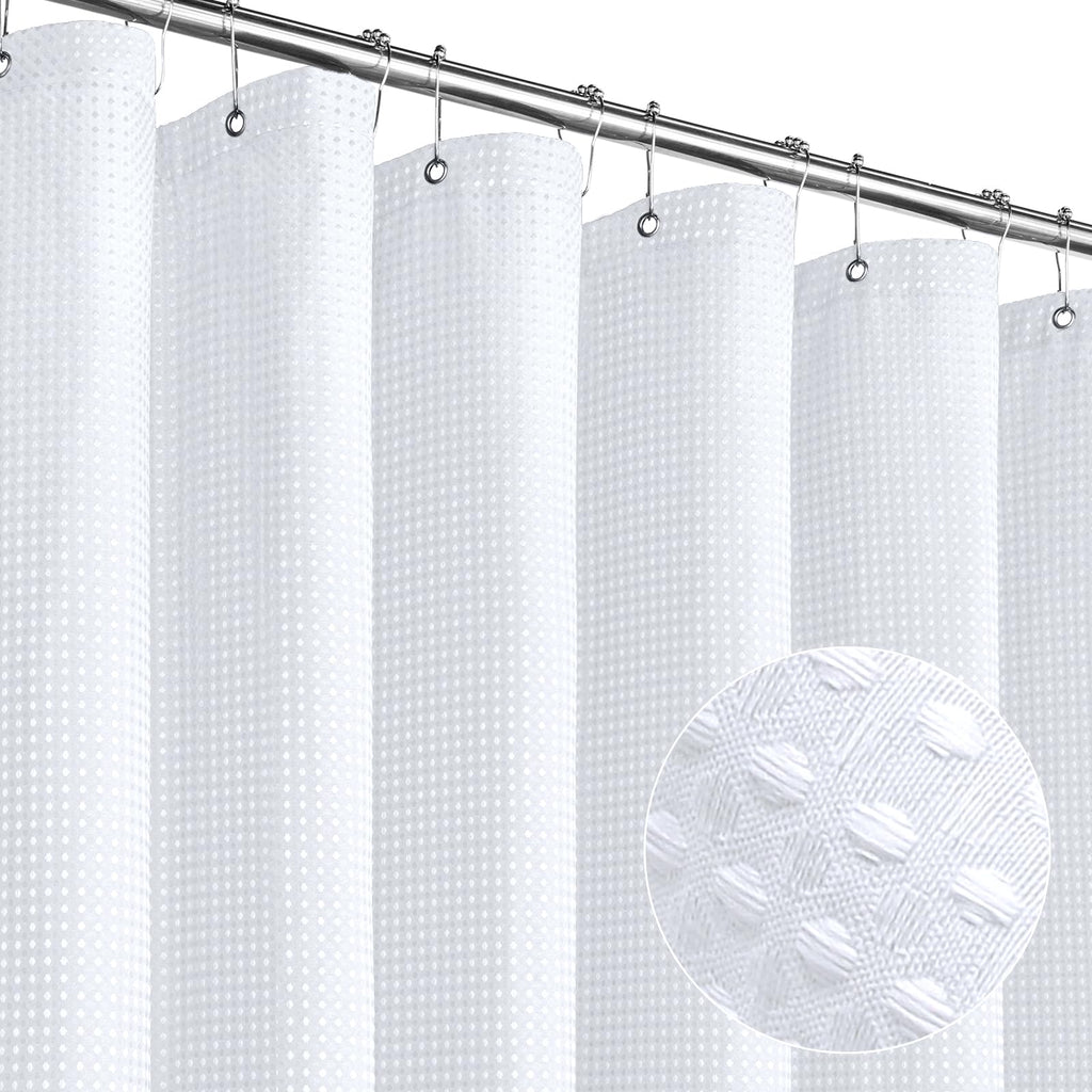 Sage Green Luxury Heavyweight Textured Fabric Shower Curtain Hotel,72x72
