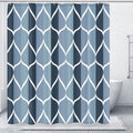 Gelbchu Grey Blend Geometric Shower Curtain for Bathroom, 72x72 Inch