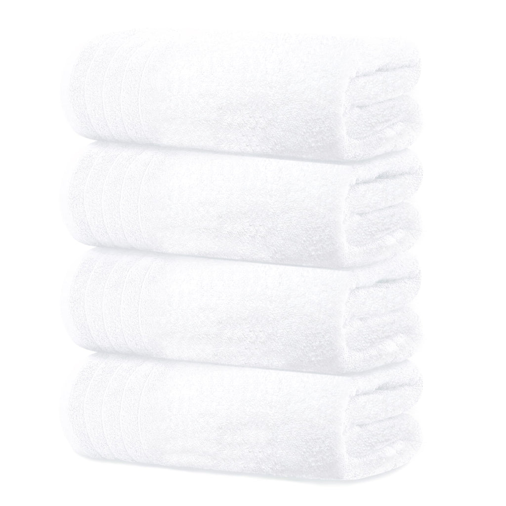 Tens Towels 4 Piece Extra Large Bath Towels 30 x 60 Inches, Dark Grey