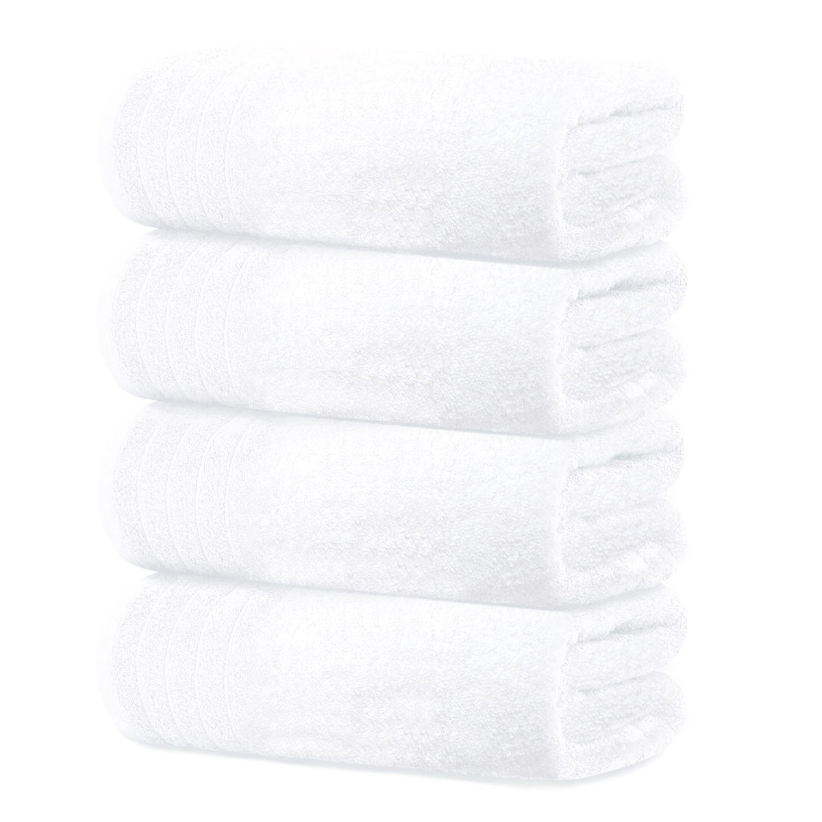 Tens Towels 4 Piece Extra Large Bath Towels 30 x 60 Inches, Dark Grey