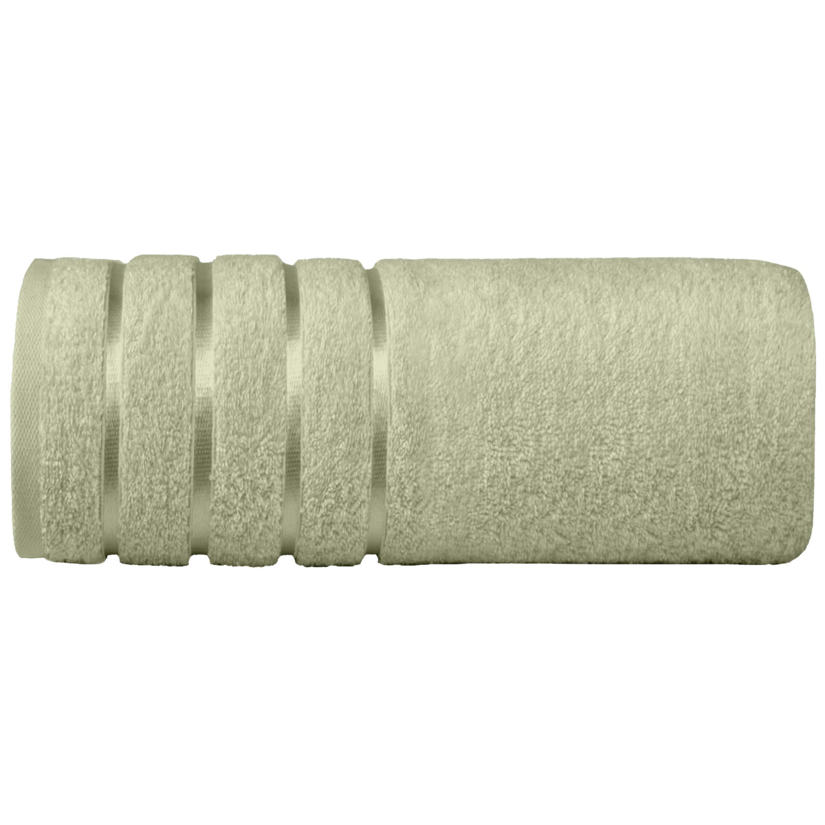 Elegant Comfort 4 Lines Viscose Stripe 6-Piece Premium Towel Set - 100% Turkish Cotton High Absorbent Luxury Bathroom Towels – Includes 2 Washcloths, 2 Hand Towels and 2 Bath Towels Set, Gold