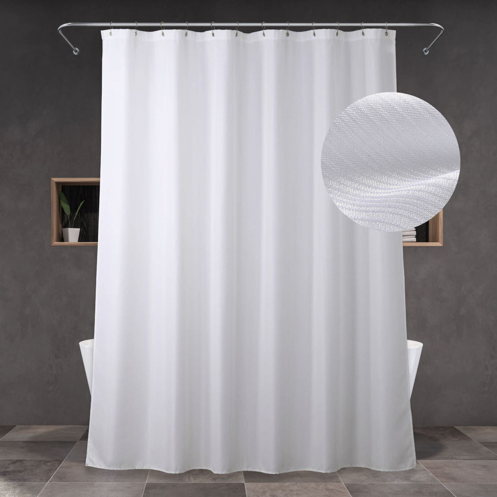 Brown Silver Glitter Shower Curtain: Waterproof Washable Quick Dry 72Lx72W