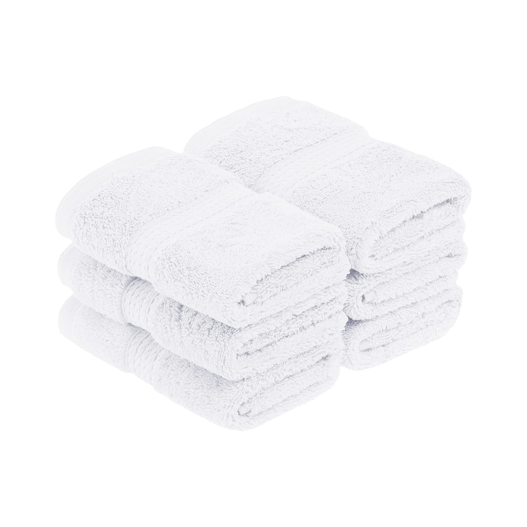 SUPERIOR Egyptian Cotton Plush & Absorbent, Hand Towel Set of 4, Cream
