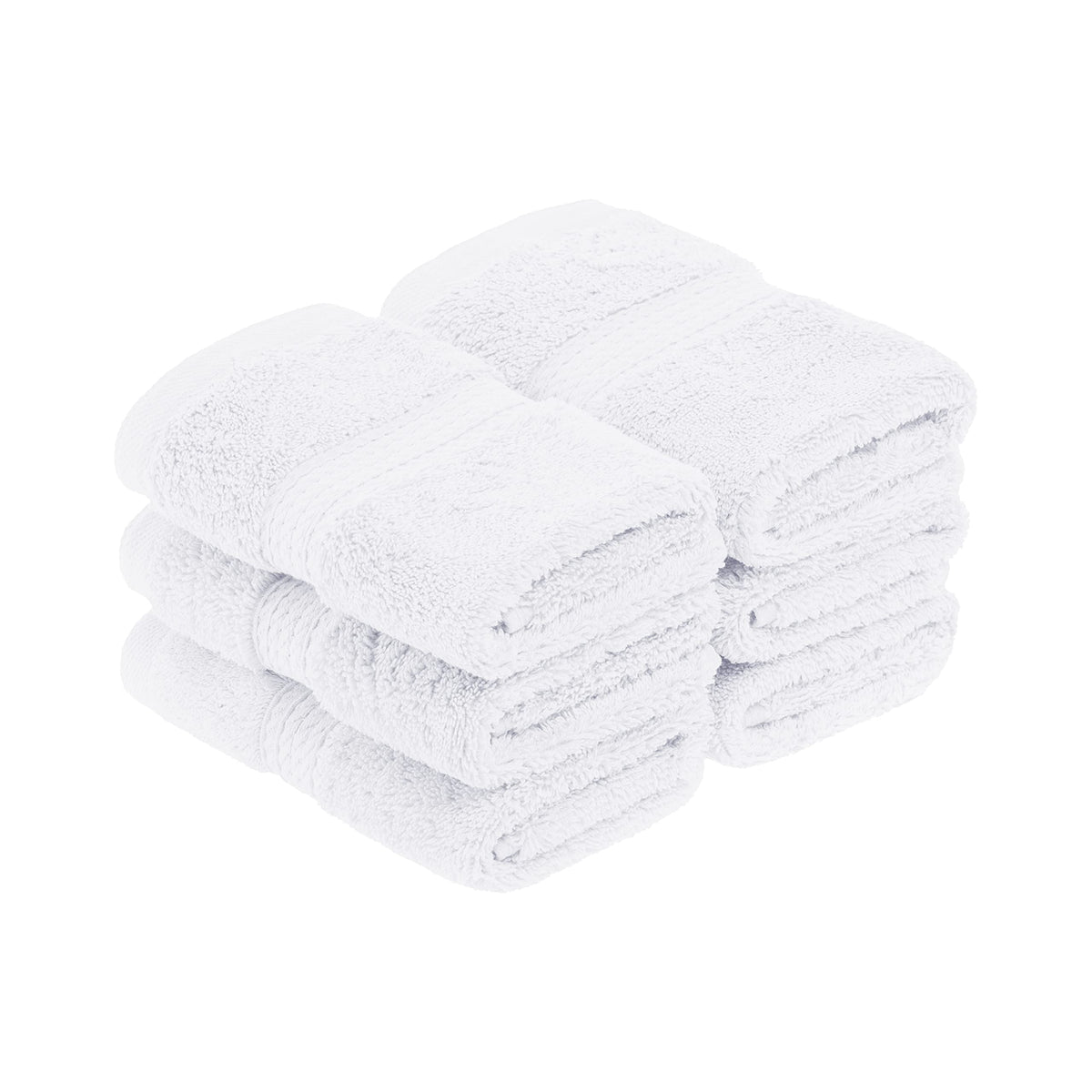 SUPERIOR Egyptian Cotton Plush & Absorbent, Hand Towel Set of 4, Cream