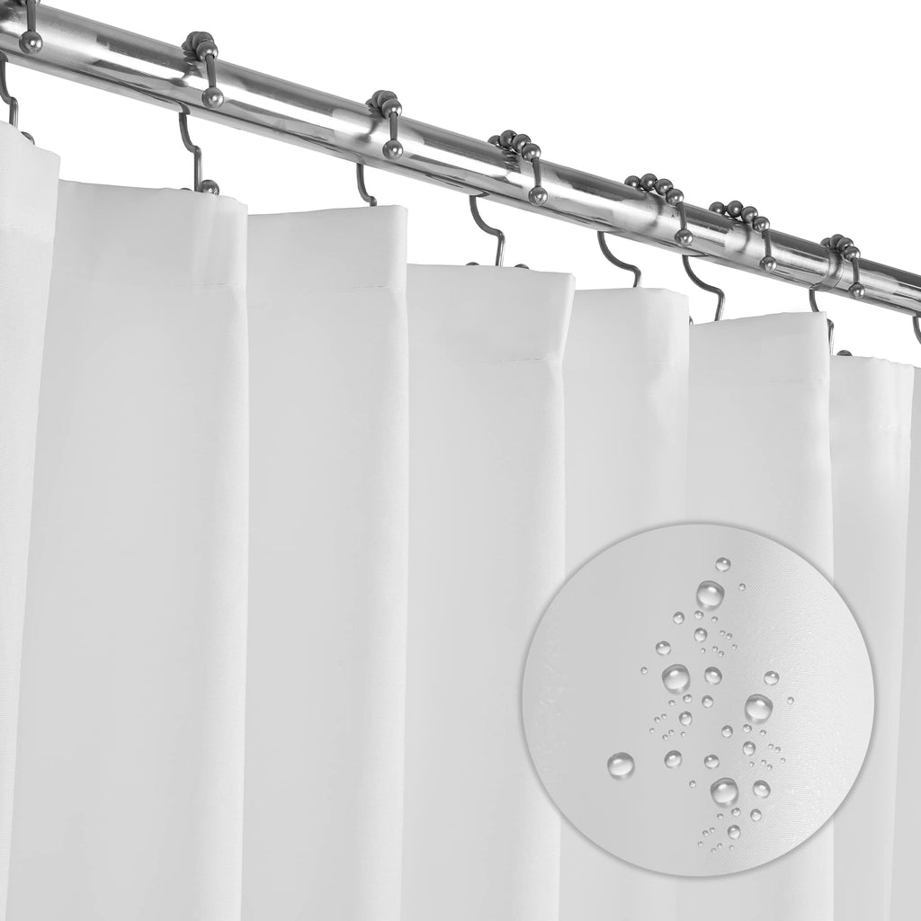 LiBa Shower Curtain PEVA 8G, 72x72 Inch Waterproof Clear