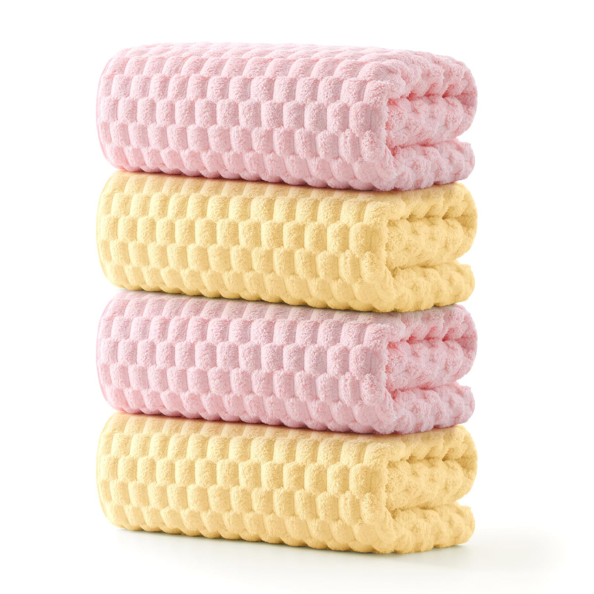 REDKISS 4 Pack Microfiber Bath Towels, Quick Dry, Super Soft, 27"x55"