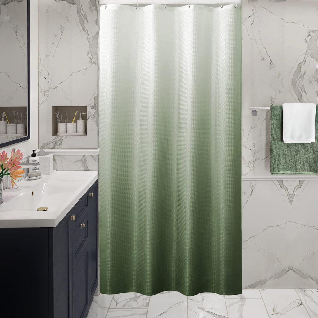 Gibelle Black Cloth-Textured Shower Curtain, Hotel Style, 72x72