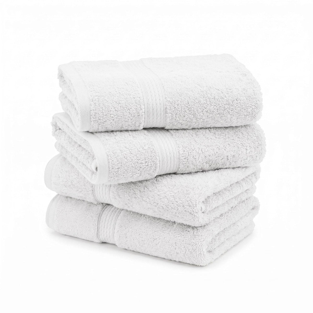 SUPERIOR Egyptian Cotton Plush & Absorbent, Hand Towel Set of 4, Cream