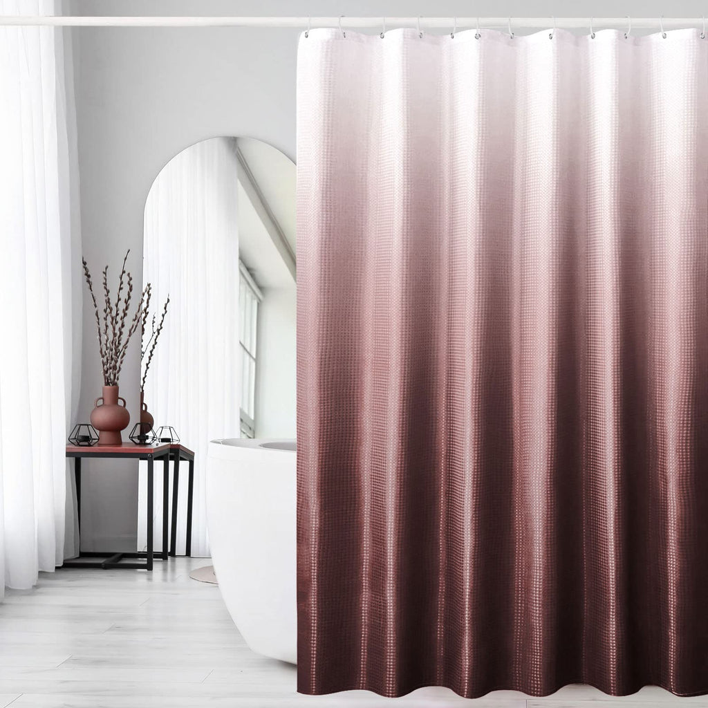 Gibelle Black Cloth-Textured Shower Curtain, Hotel Style, 72x72