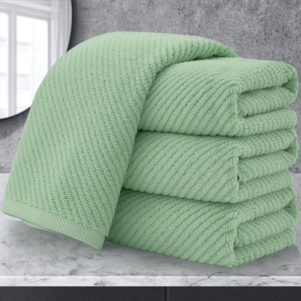 VOOVA & MOVAS Hand Towels for Barthroom, 18x28 in, Soft, Deep Turquoise
