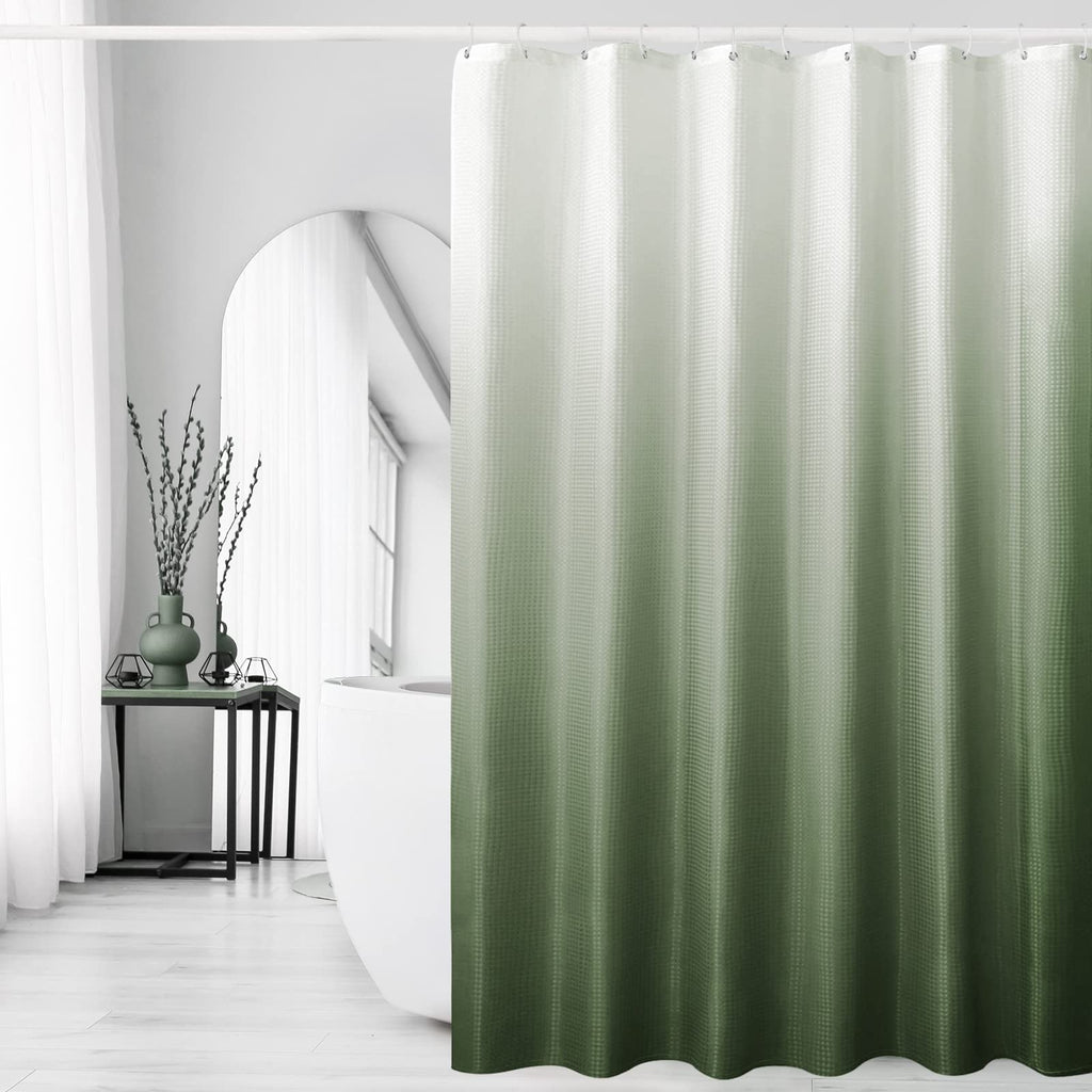 Gibelle Black Cloth-Textured Shower Curtain, Hotel Style, 72x72