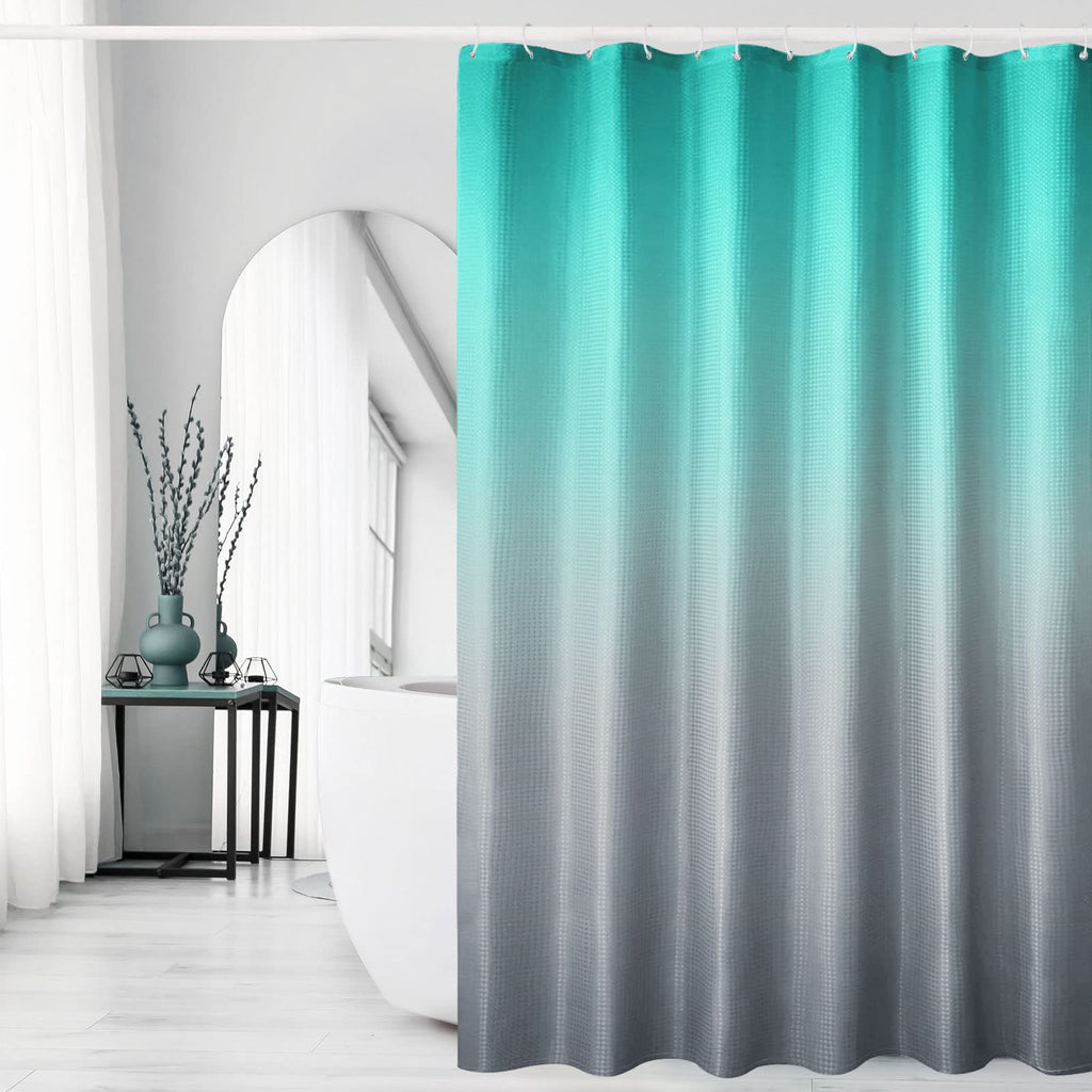 Gibelle Black Cloth-Textured Shower Curtain, Hotel Style, 72x72