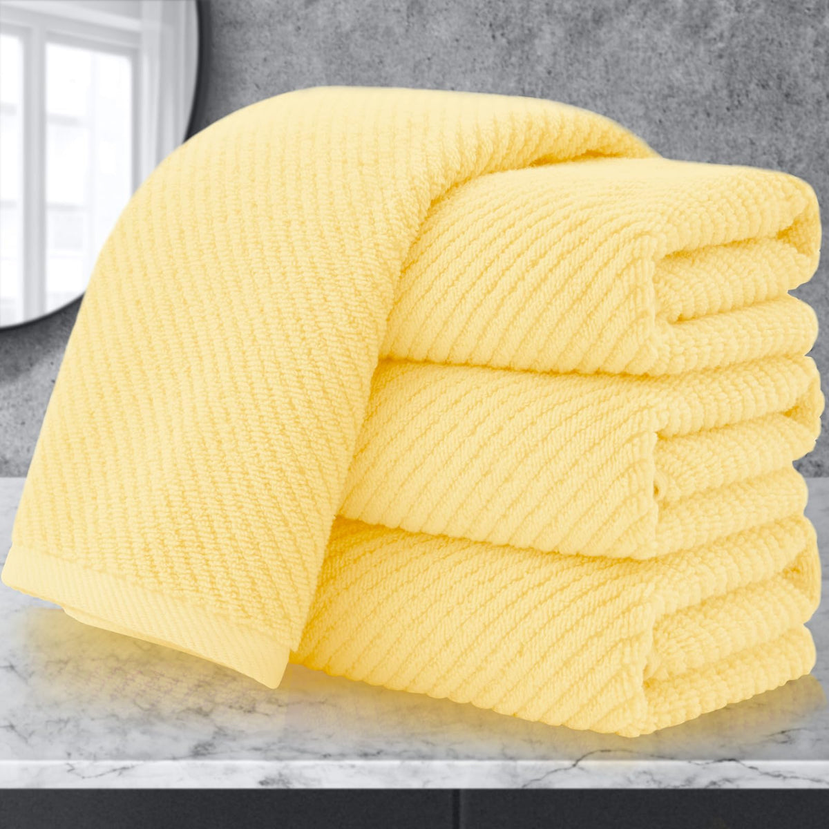VOOVA & MOVAS Hand Towels for Barthroom, 18x28 in, Soft, Deep Turquoise