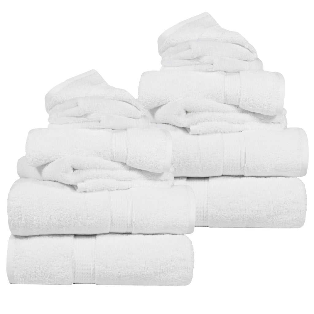 SUPERIOR Egyptian Cotton Plush & Absorbent, Hand Towel Set of 4, Cream