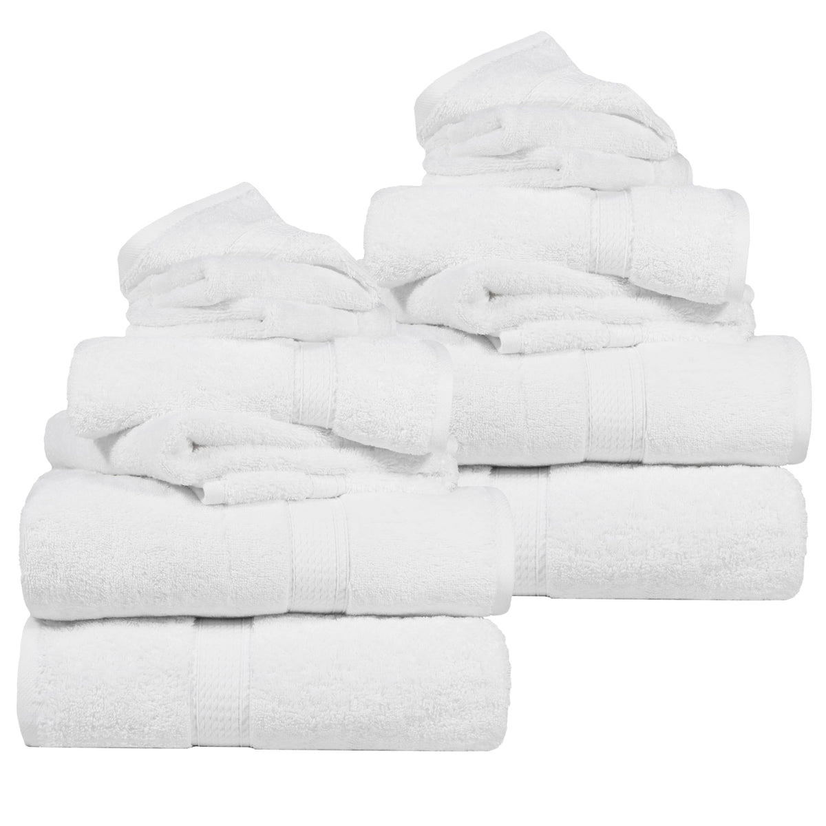 SUPERIOR Egyptian Cotton Plush & Absorbent, Hand Towel Set of 4, Cream