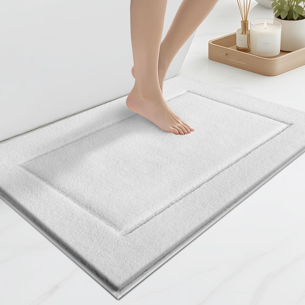 anllugs Bathroom Rugs, Non-Slip Bath Runner Rugs, 30" x 84", Beige