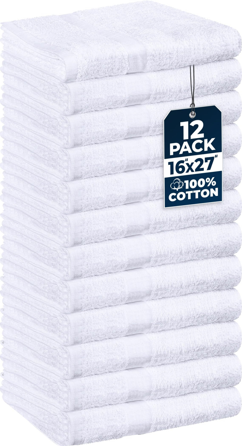 Utopia Towels Salon Towels, Pack of 12, 16x27 in, 100% Cotton, Grey