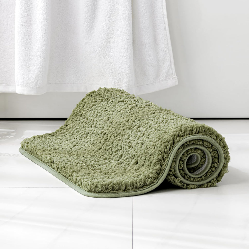 MIULEE Dark Purple Bathroom Rugs Soft Small Microfiber Bath Mat 16x24 Inch