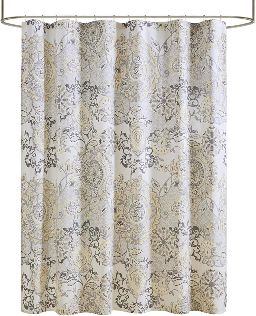 Madison Park Isla Shower Curtain for Bathroom, Cotton, 72 x 72, Blue