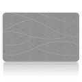 VEELOIM Stone Bath Mat, Diatomaceous Earth Bath Mat, Shower Mat Grey