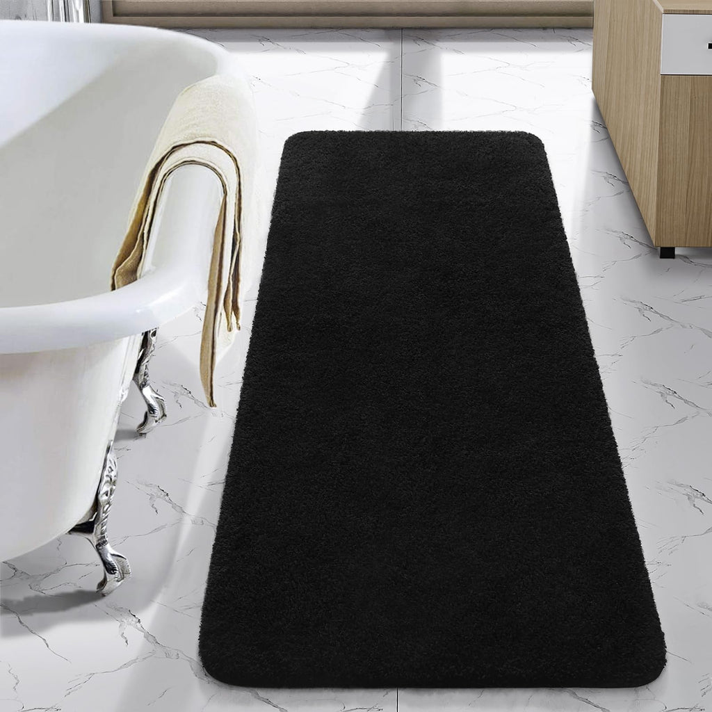 LOCHAS Bathroom Rug Runner 24x60 Inch, Bath Rugs Non Slip, Grey