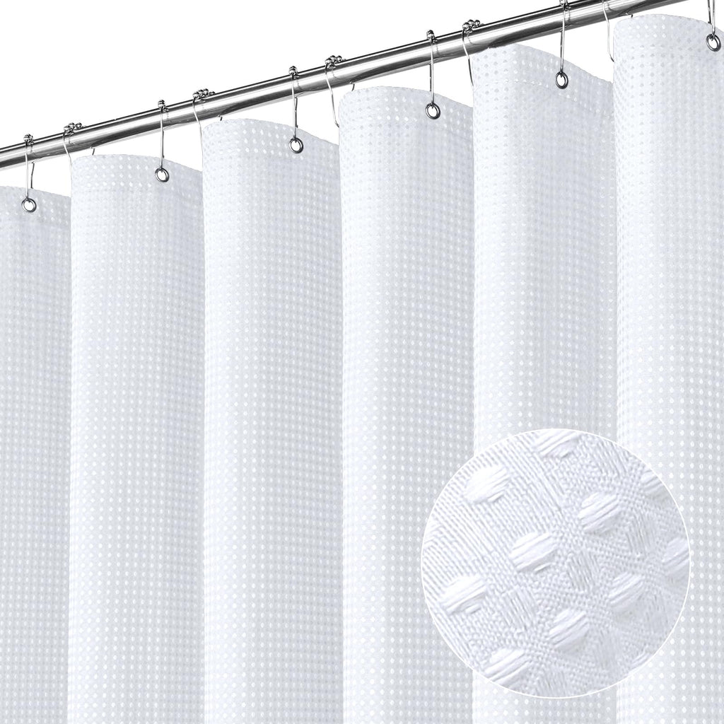 Sage Green Luxury Heavyweight Textured Fabric Shower Curtain Hotel,72x72