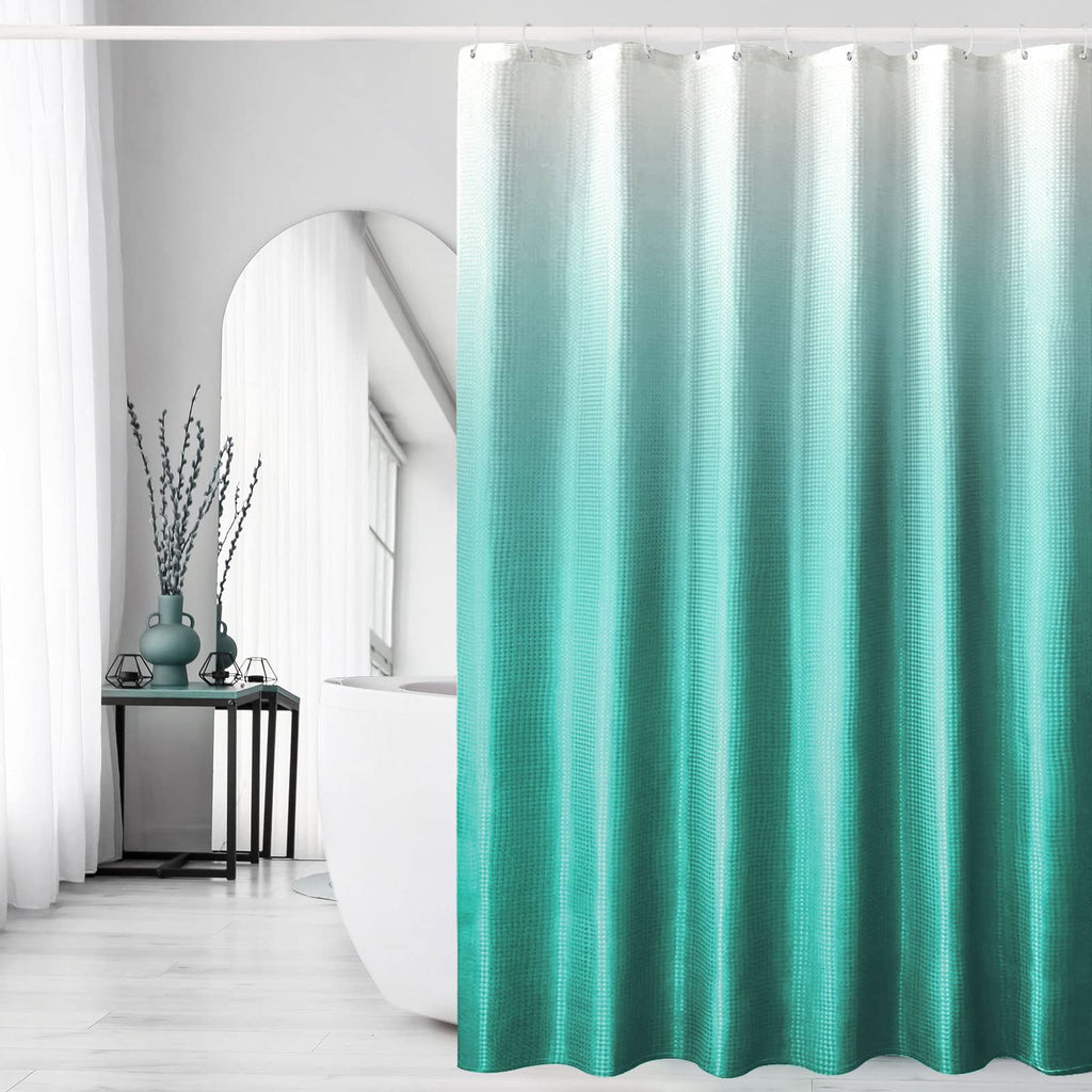 Gibelle Black Cloth-Textured Shower Curtain, Hotel Style, 72x72