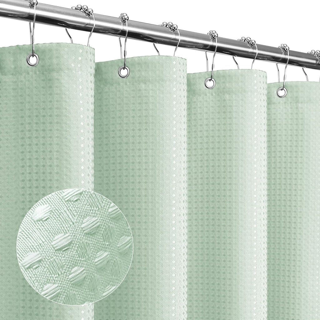 Gibelle Black Cloth-Textured Shower Curtain, Hotel Style, 72x72