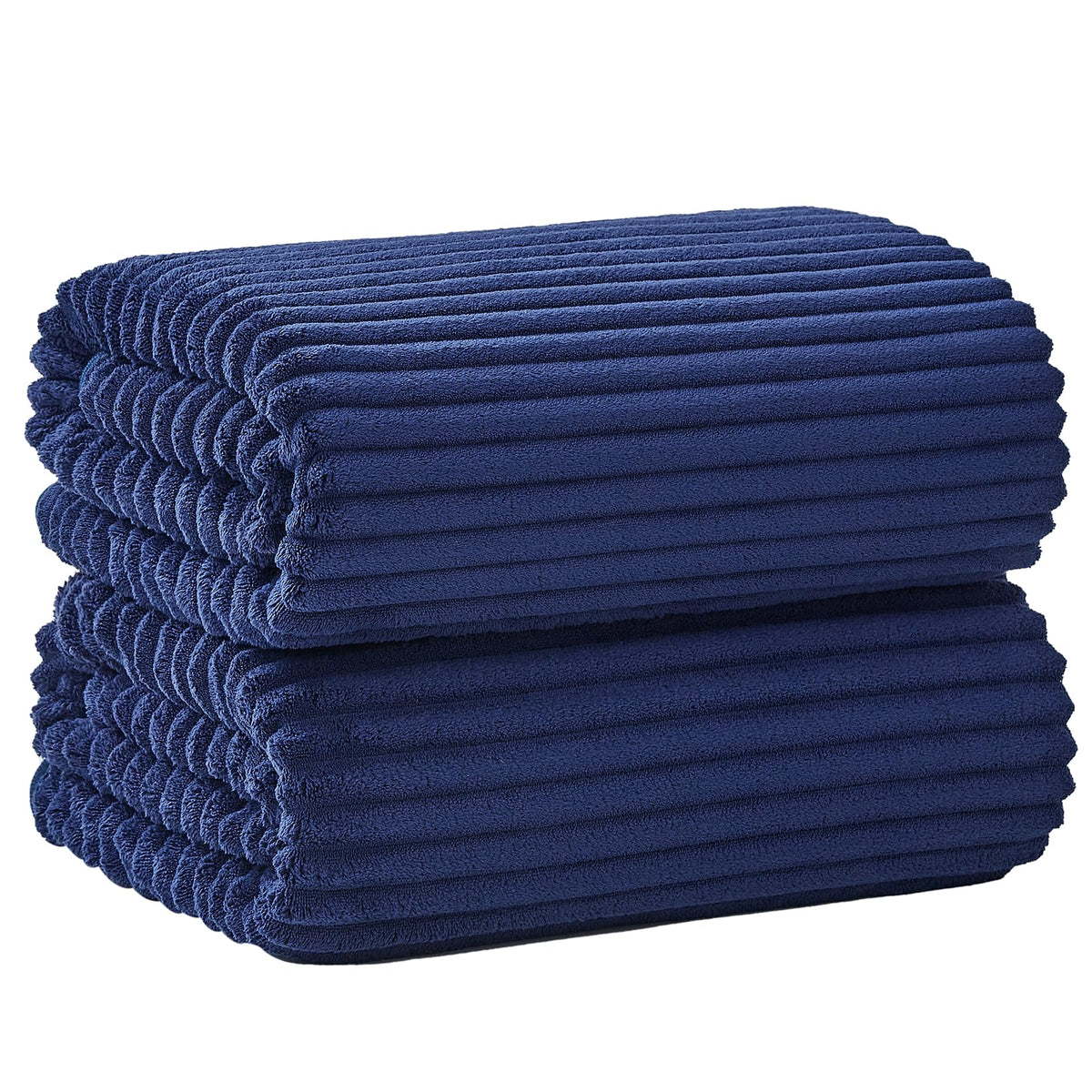 6 PC Bath Towel Set, 40"x80" Oversized Bath Sheets, Olive Green