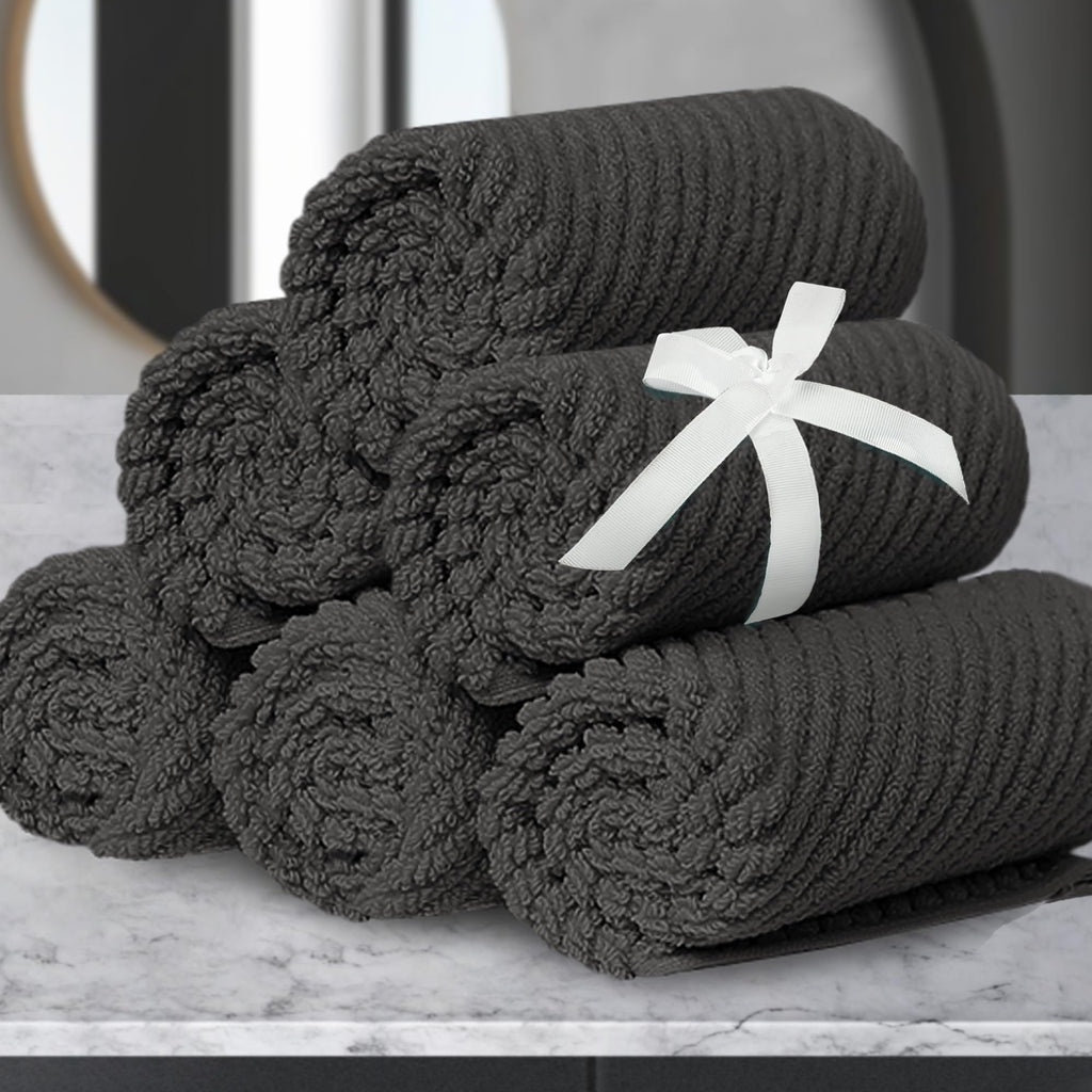 VOOVA & MOVAS Hand Towels for Barthroom, 18x28 in, Soft, Deep Turquoise