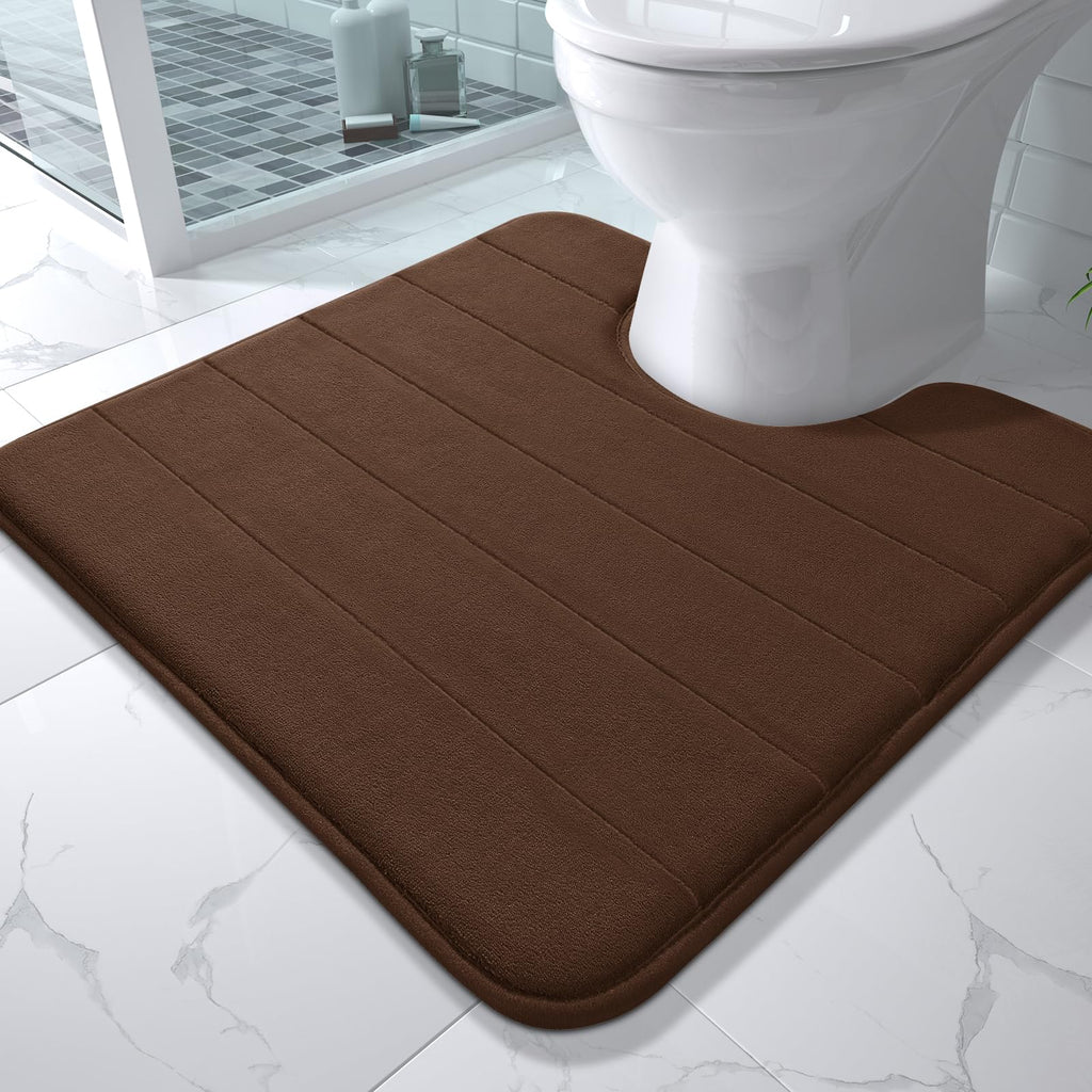 Yimobra Memory Foam Bath Mat, Super Soft & Absorbent Bathroom Rug, Grey